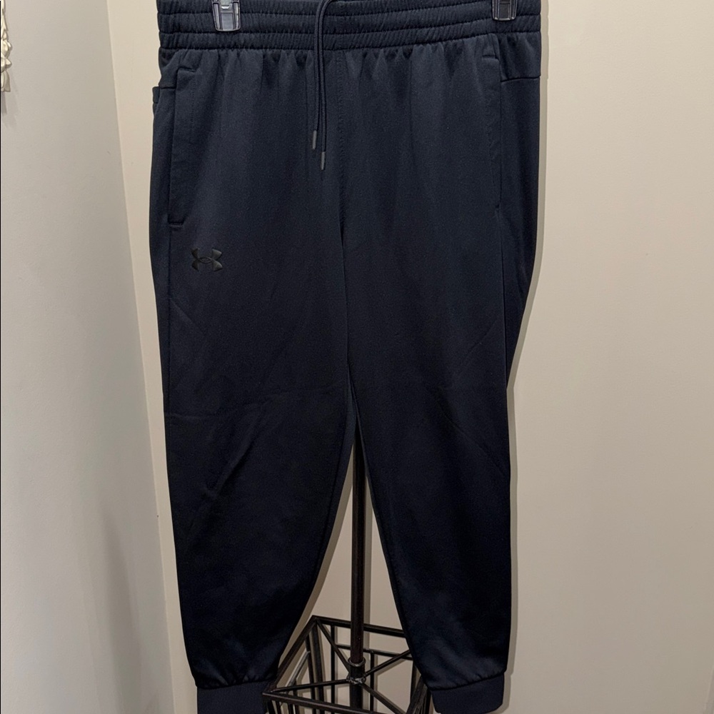 Under Armour Men’s Black Performance Joggers with Ribbed Cuffs